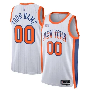 Hermoso New York Knicks Nike Unisex 2024/25 Custom Swingman Jersey City Edition White