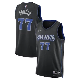 Maravilloso Luka Dončić Dallas Mavericks Nike Unisex 2023/24 Swingman Jersey Black City Edition