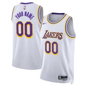 Perfecto Bonito Los Angeles Lakers Nike Unisex Swingman Custom Jersey White Association Edition