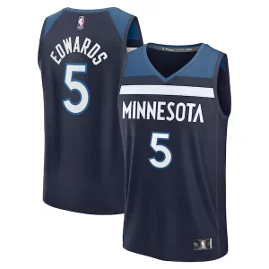 Maravilloso Fantástico Clásico Anthony Edwards Minnesota Timberwolves Fast Break Replica Player Jersey Icon Edition Navy