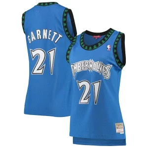 Exquisito Kevin Garnett Minnesota Timberwolves Women's Hardwood Classics Swingman Jersey Blue