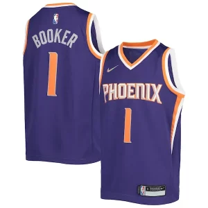 Delicioso Genial Devin Booker Phoenix Suns Nike Youth 2021/22 Diamond Swingman Jersey Icon Edition Purple