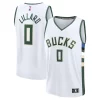 Lujoso Damian Lillard Milwaukee Bucks Fast Break Replica Player Jersey Association Edition White