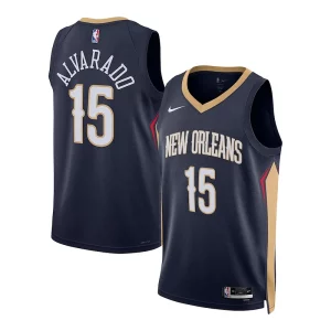 Estupendo Duradero Práctico Jose Alvarado New Orleans Pelicans Nike Unisex Swingman Jersey Association Edition Navy