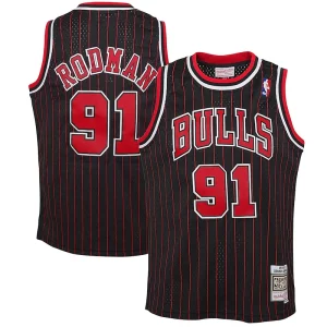 Exquisito Hermoso Versátil Dennis Rodman Chicago Bulls Youth 1995/96 Hardwood Classics Swingman Jersey Black