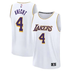Clásico Comodo Sofisticado Dalton Knecht Los Angeles Lakers Fast Break Replica Player Jersey Association Edition White