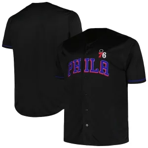 Único Exquisito Resistente Philadelphia 76ers Profile Big & Tall Pop Jersey Black