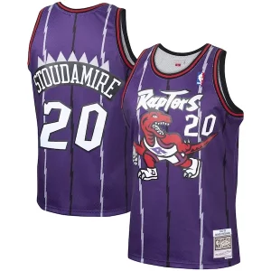 Comodo Estupendo Genial Damon Stoudamire Toronto Raptors 1995/96 Hardwood Classics Swingman Jersey Purple