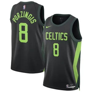 Bonito Hermoso Kristaps Porzingis Boston Celtics Nike Unisex 2024/25 Swingman Player Jersey City Edition Black
