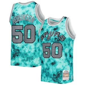 Genial Magnífico David Robinson San Antonio Spurs 1998/99 Galaxy Swingman Jersey Teal