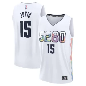 Chulo Increíble Nikola Jokic Denver Nuggets Youth 2024/25 Fast Break Player Jersey City Edition White
