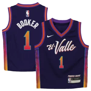 Fantástico Delicioso Atractivo Devin Booker Phoenix Suns Nike Preschool Swingman Replica Jersey City Edition Purple