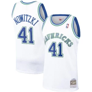 Maravilloso Resistente Dirk Nowitzki Dallas Mavericks 1998/99 Hardwood Classics Swingman Jersey White