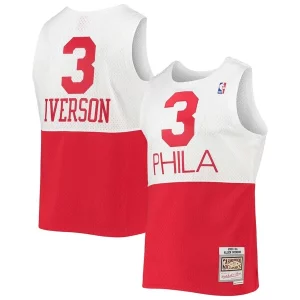 Práctico Bonito Comodo Allen Iverson Philadelphia 76ers 2003/2004 Hardwood Classics Swingman Jersey White/Red