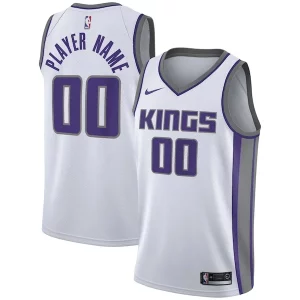 Moderno Sacramento Kings Nike Swingman Custom Jersey White Association Edition
