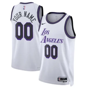 Comodo Maravilloso Fantástico Los Angeles Lakers Nike Unisex 2022/23 Swingman Custom Jersey City Edition White