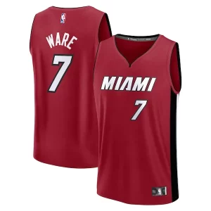 Atractivo Único Kel'el Ware Miami Heat Youth Fast Break Player Jersey Statement Edition Red