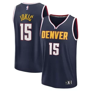 Perfecto Atractivo Nikola Jokic Denver Nuggets Youth Fast Break Replica Player Jersey Icon Edition Navy