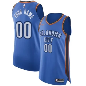 Hermoso Exquisito Oklahoma City Thunder Nike Authentic Custom Jersey Blue Icon Edition