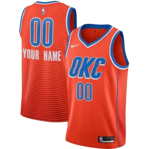 Ideal Oklahoma City Thunder Jordan Brand Swingman Custom Jersey Statement Edition Orange