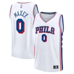 Magnífico Tyrese Maxey Philadelphia 76ers Youth Fast Break Replica Player Jersey Association Edition White