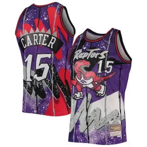 Moderno Original Bonito Vince Carter Toronto Raptors Hardwood Classics 1998/99 Hyper Hoops Swingman Jersey Purple