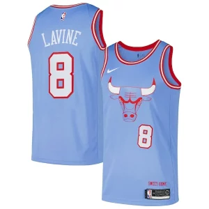 Estupendo Magnífico Lujoso Zach LaVine Chicago Bulls Nike Swingman Player Jersey City Edition Blue