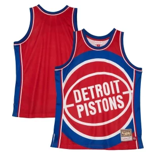Único Hermoso Magnífico Detroit Pistons Hardwood Classics Blown Out Fashion Jersey Red