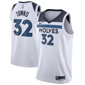 Hermoso Encantador Fácil de llevar Karl Anthony Towns Minnesota Timberwolves Nike Swingman Jersey White Association Edition