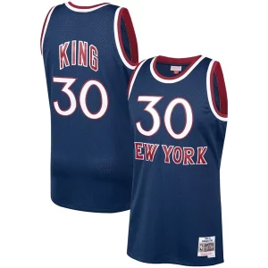 Original Bernard King New York Knicks 1982/83 Hardwood Classics Swingman Jersey Navy