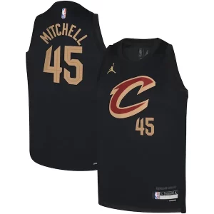 Perfecto Sofisticado Donovan Mitchell Cleveland Cavaliers Jordan Brand Youth Swingman Jersey Statement Black