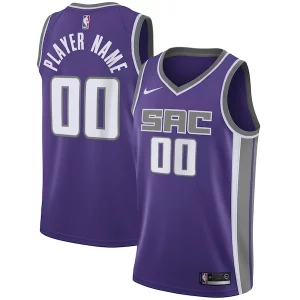 Increíble Encantador Bonito Sacramento Kings Nike Swingman Custom Jersey Purple Icon Edition