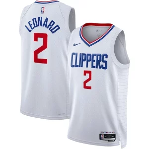 Duradero Genial Kawhi Leonard LA Clippers Nike Unisex Swingman Jersey Association Edition White/Royal