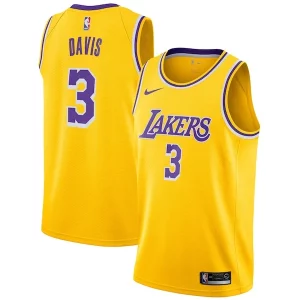 Elegante Lujoso Anthony Davis Los Angeles Lakers Nike 2019/20 Swingman Jersey Gold Icon Edition