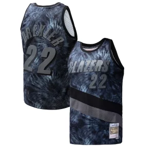 Moderno Maravilloso Fantástico Clyde Drexler Portland Trail Blazers Hardwood Classics 1991/92 Tie Dye Swingman Jersey Black