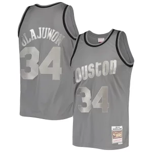 Atractivo Resistente Delicioso Hakeem Olajuwon Houston Rockets Hardwood Classics Retired Player 1993/94 Metal Works Swingman Jersey Charcoal