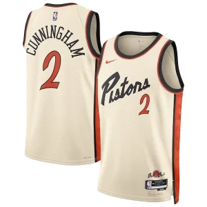 Fácil de llevar Cade Cunningham Detroit Pistons Nike Unisex 2024/25 Swingman Player Jersey City Edition White