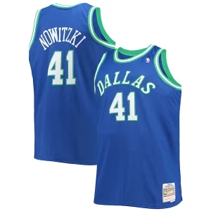 Increíble Dirk Nowitzki Dallas Mavericks Big & Tall 1998/99 Hardwood Classics Swingman Jersey Blue