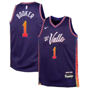Sofisticado Versátil Comodo Devin Booker Phoenix Suns Nike Youth Swingman Replica Jersey City Edition Purple