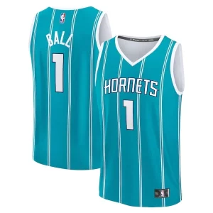 Genial Sofisticado LaMelo Ball Charlotte Hornets Fast Break Replica Player Jersey Icon Edition Teal