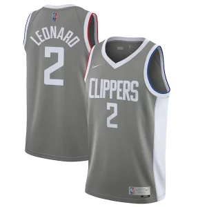 Atractivo Resistente Robusto Kawhi Leonard LA Clippers Nike 2020/21 Swingman Player Jersey Gray Earned Edition