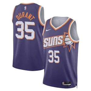 Práctico Original Magnífico Kevin Durant Phoenix Suns Nike Unisex Swingman Jersey Icon Edition Purple/White