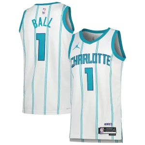 Moderno LaMelo Ball Charlotte Hornets Jordan Brand Unisex Swingman Jersey Association Edition White/Teal