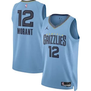 Fantástico Moderno Increíble Ja Morant Memphis Grizzlies Jordan Brand Unisex Swingman Jersey Statement Edition Light Blue