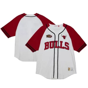 Bonito Chicago Bulls Practice Day Baseball Jersey White