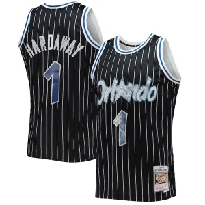 Duradero Penny Hardaway Orlando Magic 1996/97 Hardwood Classics NBA 75th Anniversary Diamond Swingman Jersey Black