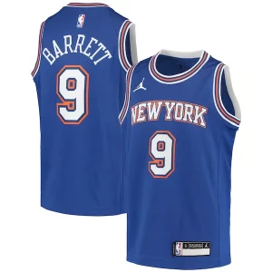Chulo RJ Barrett New York Knicks Jordan Brand Youth 2020/21 Swingman Player Jersey Statement Edition Blue