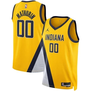 Chulo Bennedict Mathurin Indiana Pacers Jordan Brand Unisex Swingman Jersey Statement Edition Gold