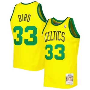 Bonito Larry Bird Boston Celtics 1985 86 Hardwood Classics Reload 3.0 Swingman Jersey Gold