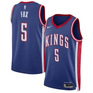 Resistente De'Aaron Fox Sacramento Kings Nike Unisex 2024/25 Swingman Player Jersey City Edition Blue